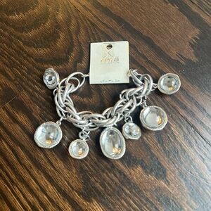 Mia Collection silver-toned charm bracelet